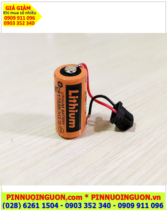 Sanyo CR17335SE (Zắc FANUC); Pin nuôi nguồn Sanyo CR17335SE lithium 3v 1750mAh, Xuất xứ Nhật